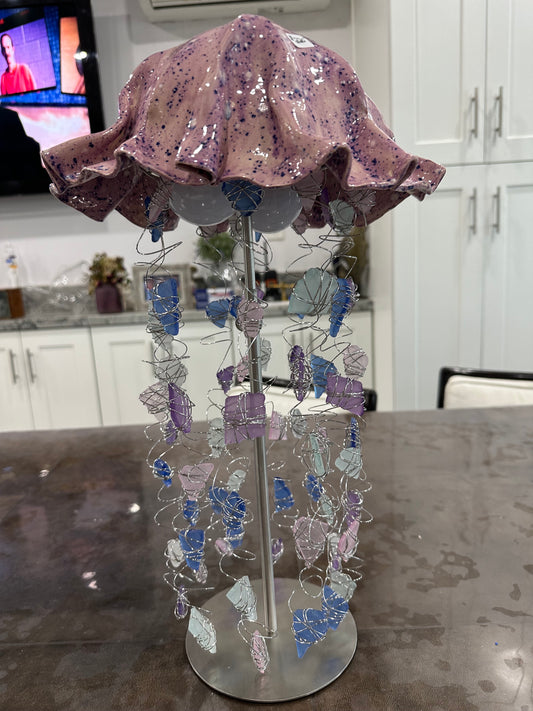 Lilac Jellyfish Lamp