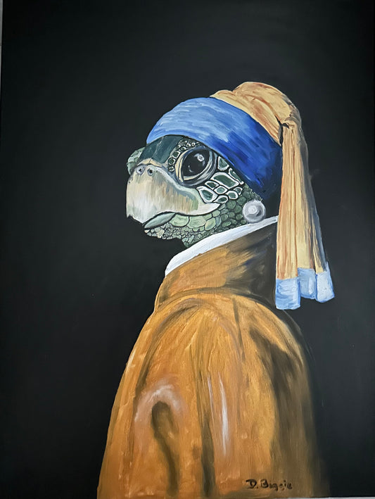 Turtle with the pearl earring